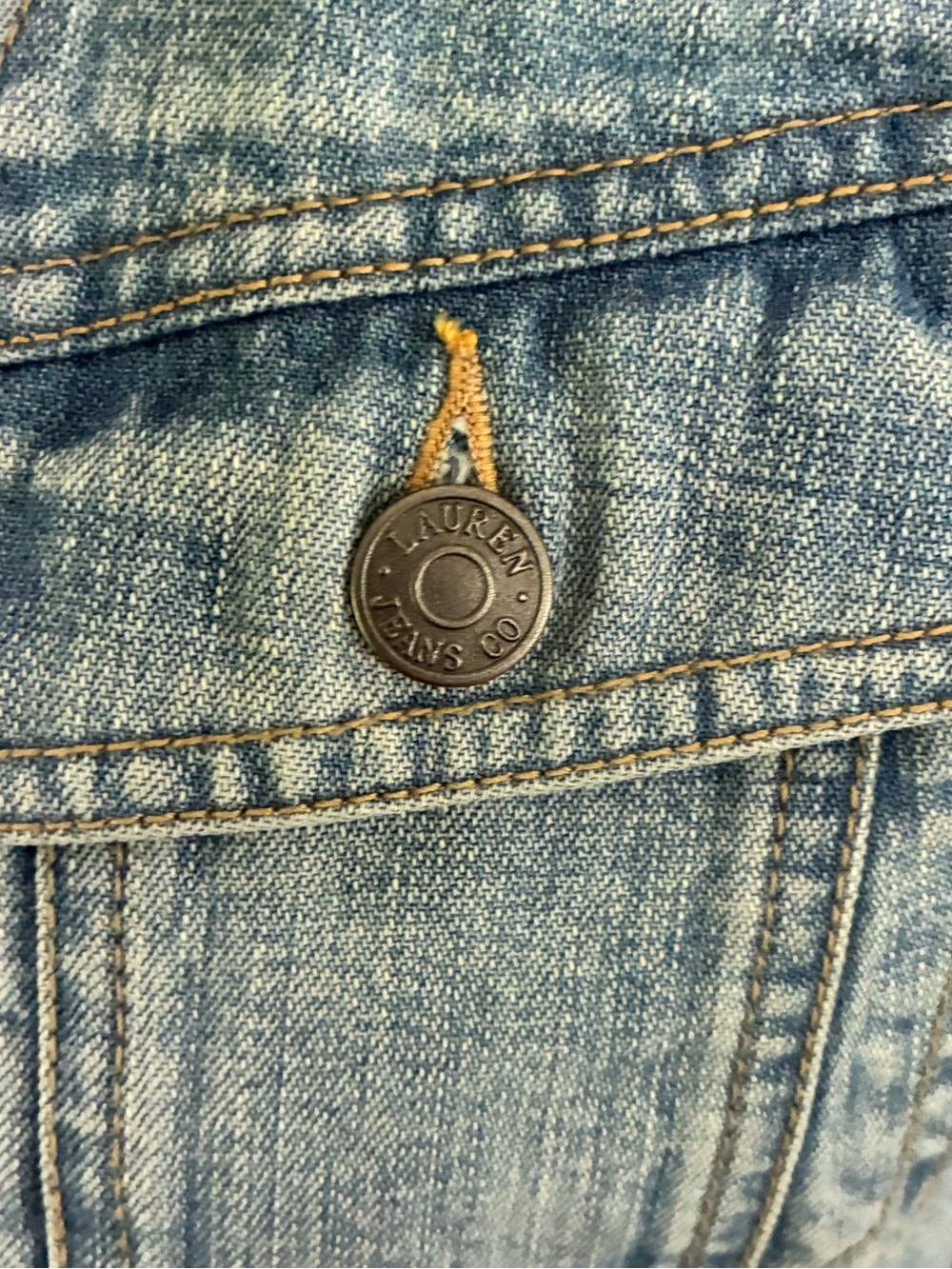 Lauren Ralph Lauren Light Blue Denim Trucker Jacket - Picture 6 of 8